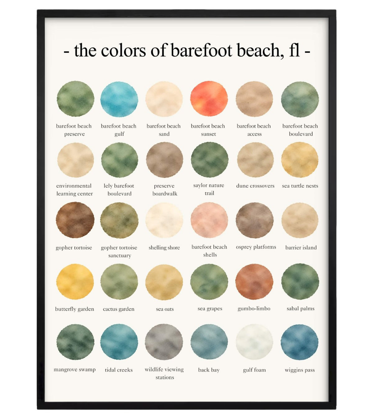 The Colors of Barefoot Beach, FL