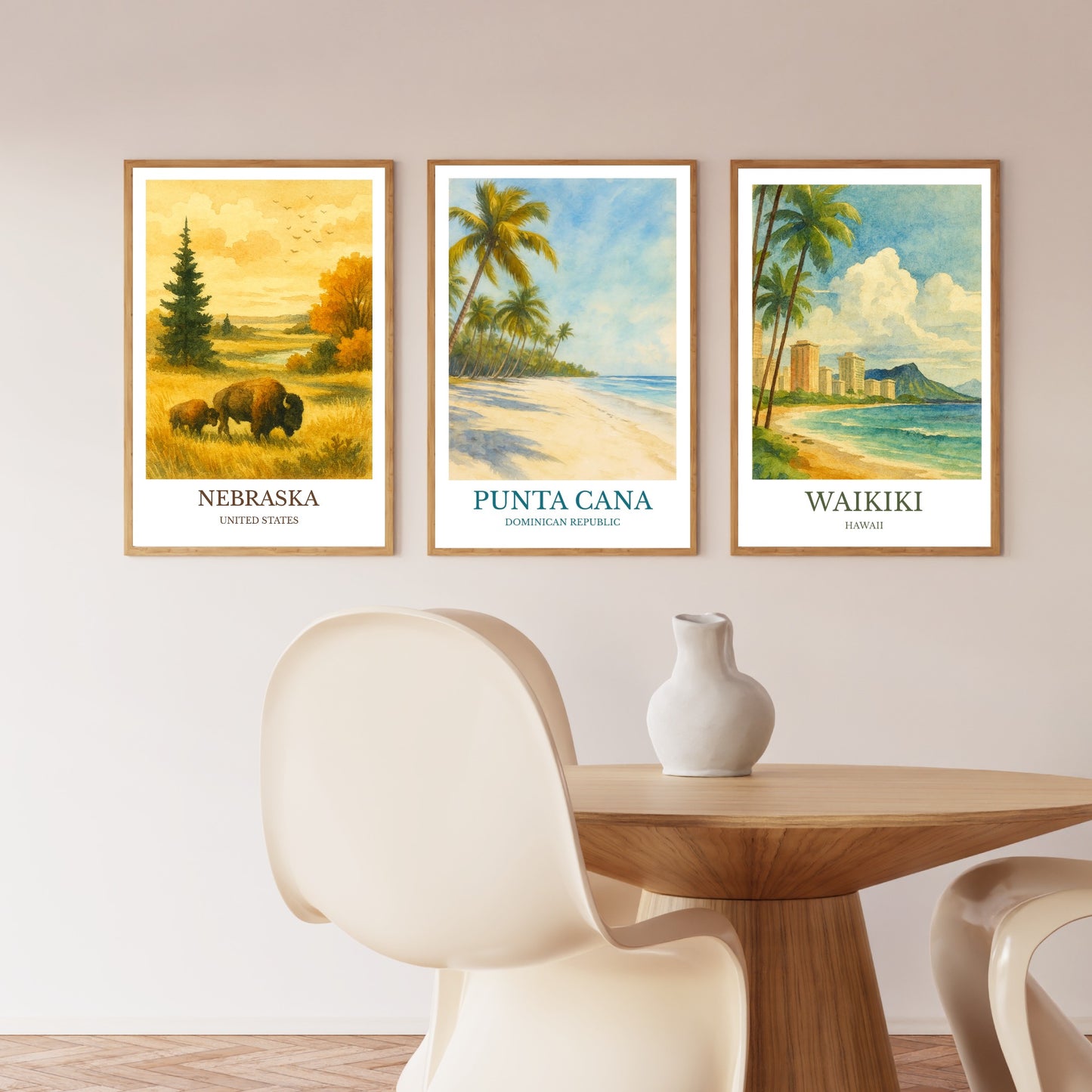 Punta Cana, Watercolor design poster, Dominican Republic Print, Punta Cana Wall Art