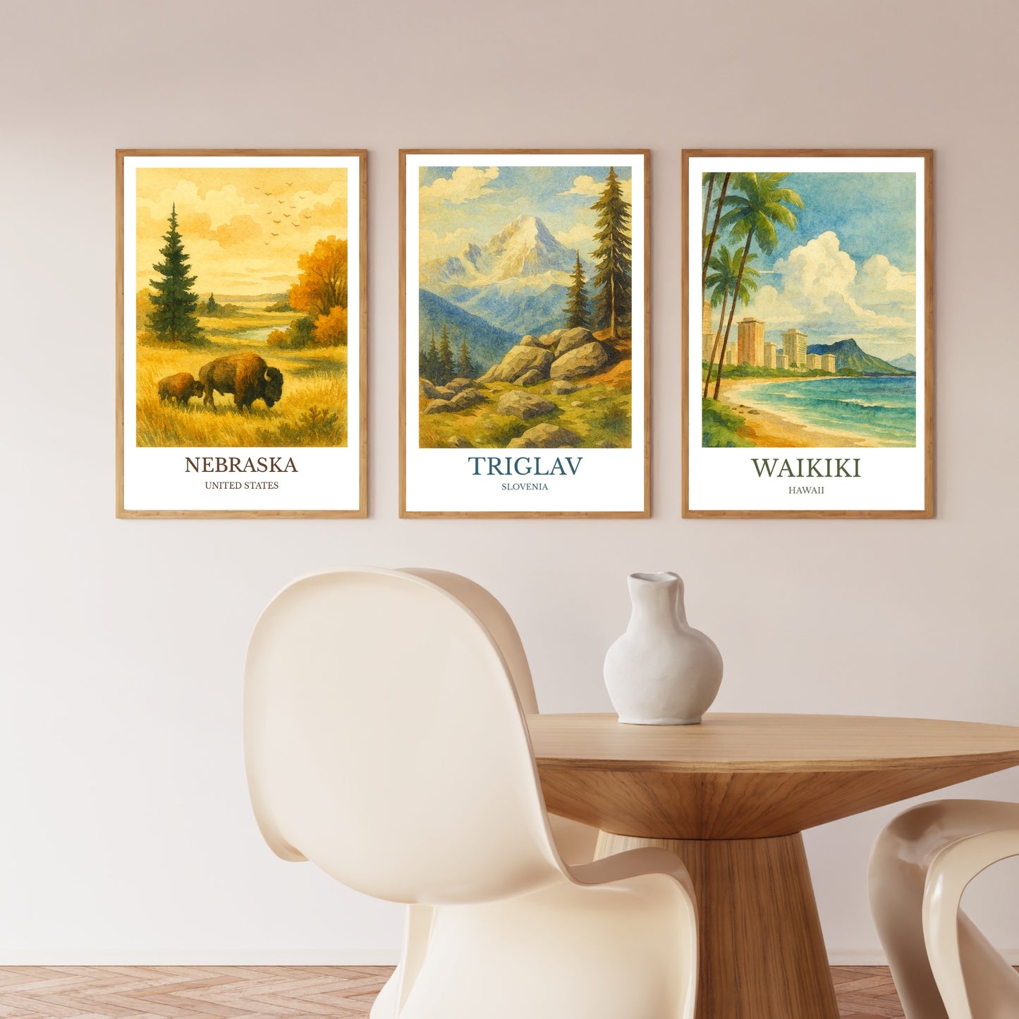 Triglav, Watercolor design poster, Slovenia Print, Triglav Wall Art