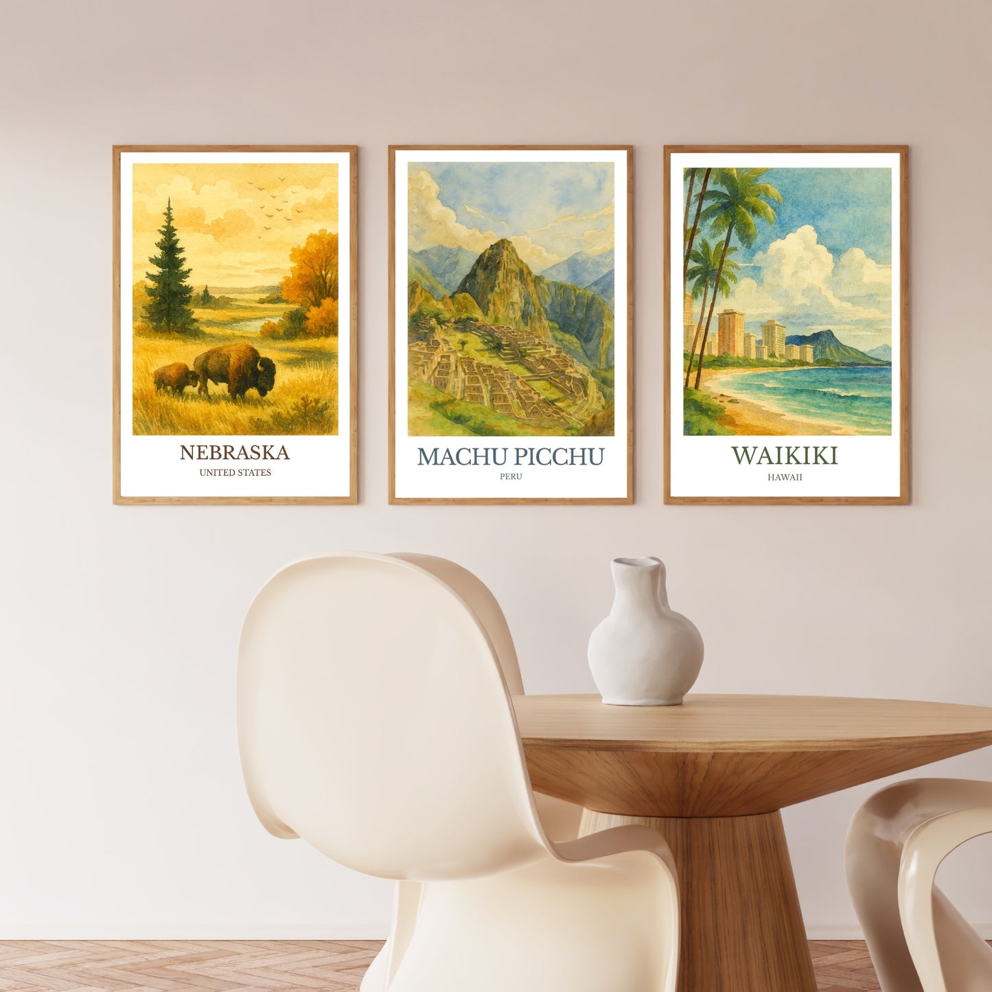 Machu Picchu, Watercolor design poster, Peru Print, Machu Picchu Wall Art