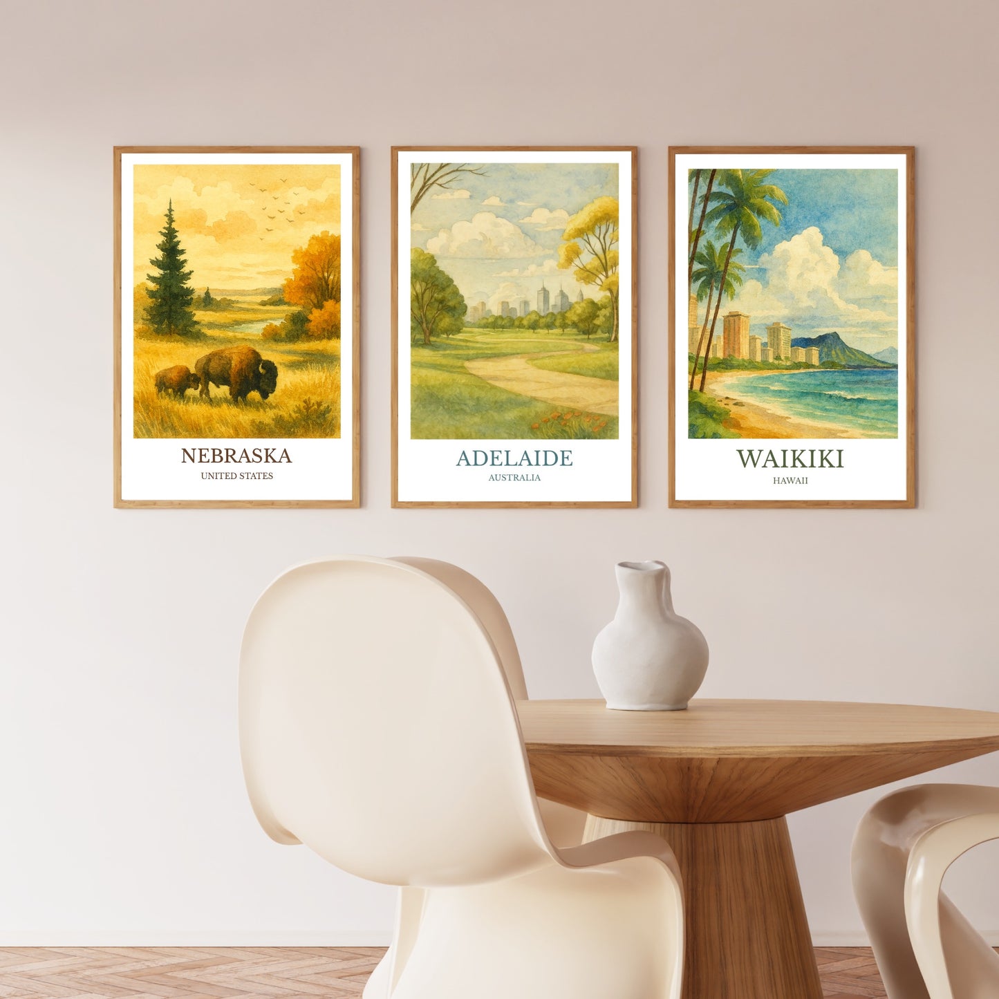 Adelaide, Watercolor design poster, Australia Print, Adelaide Wall Art