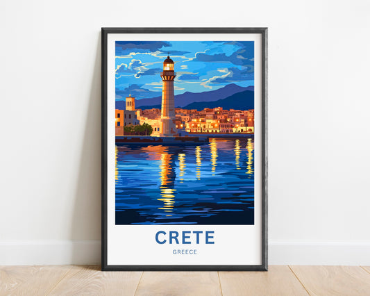 Crete Travel Poster