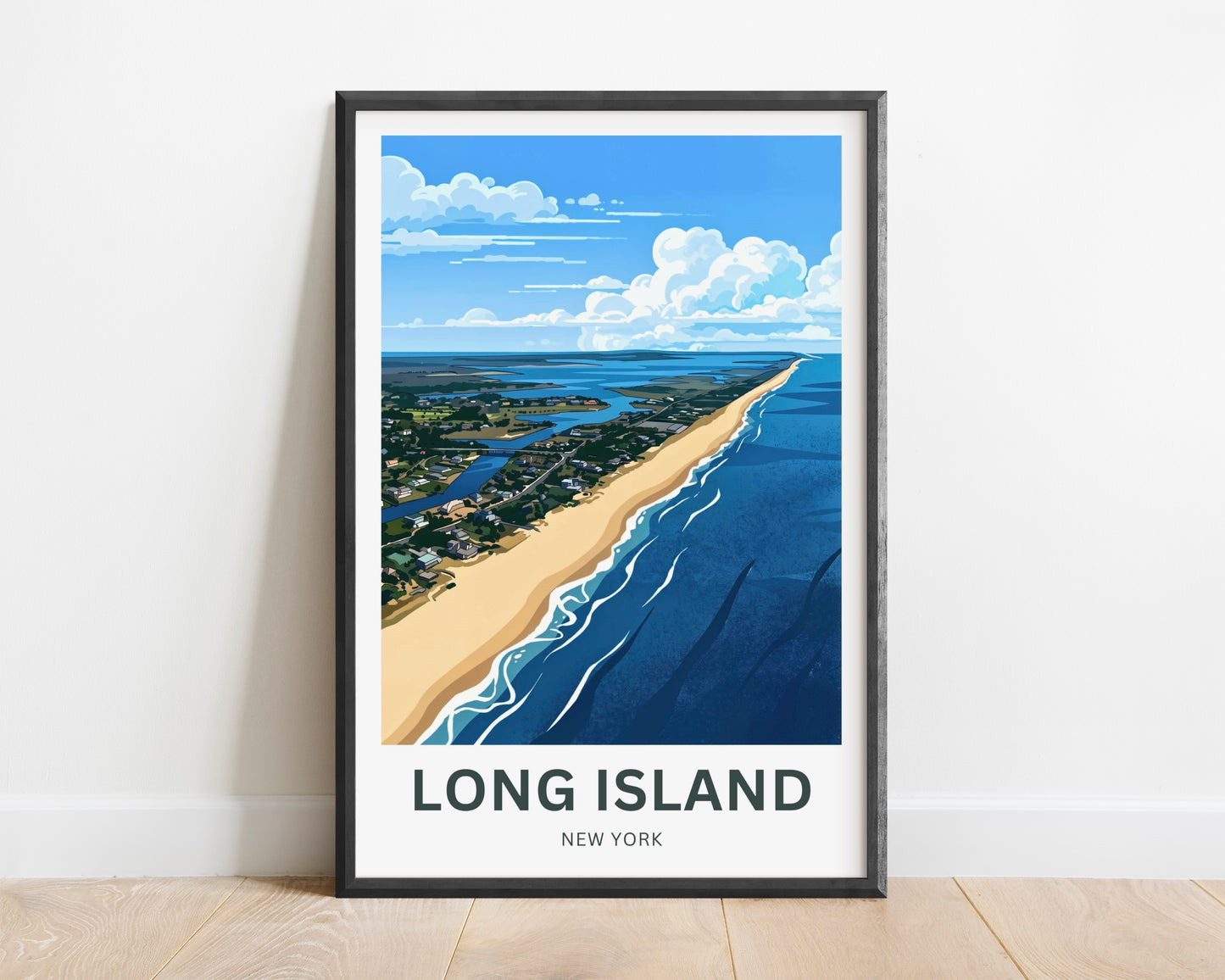 Long Island Travel Poster -  Atlantic Breeze
