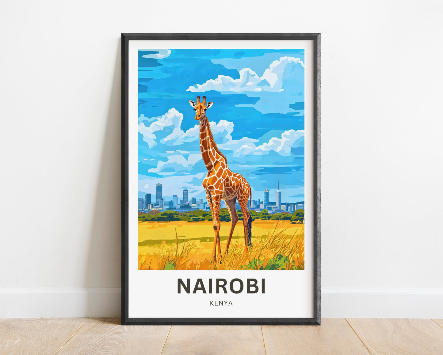Nairobi Travel Poster - Green City in the Sun