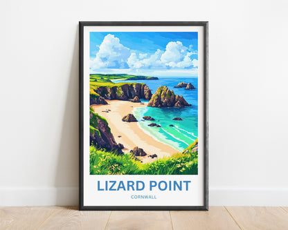 Lizard Point Travel Poster - Cornwall