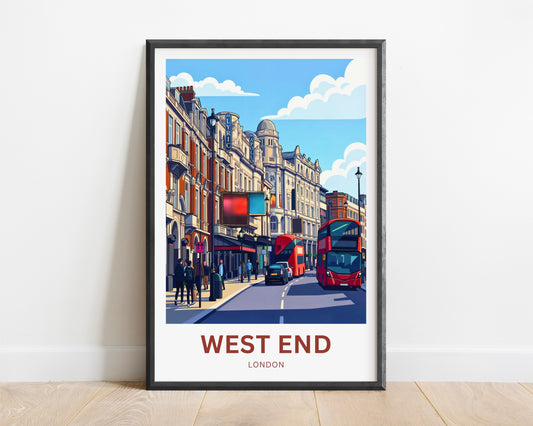 West End Travel Poster - Theatre Street
