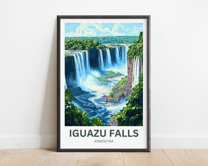 Iguazu Falls Travel Poster - A Horizon Like No Other