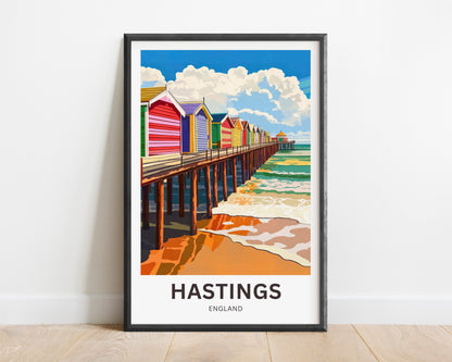 Hastings Travel Poster- England