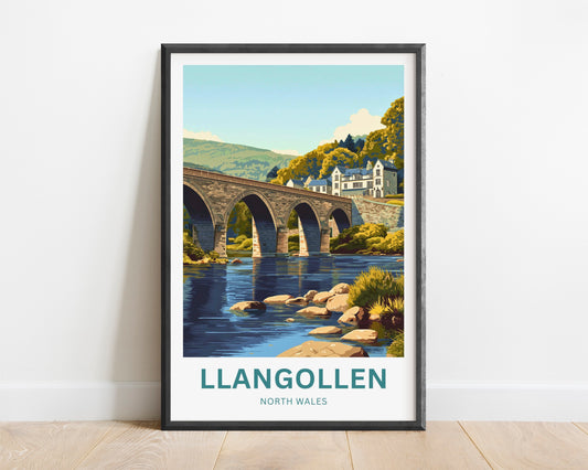 Llangollen Travel Poster - Heritage Bridge