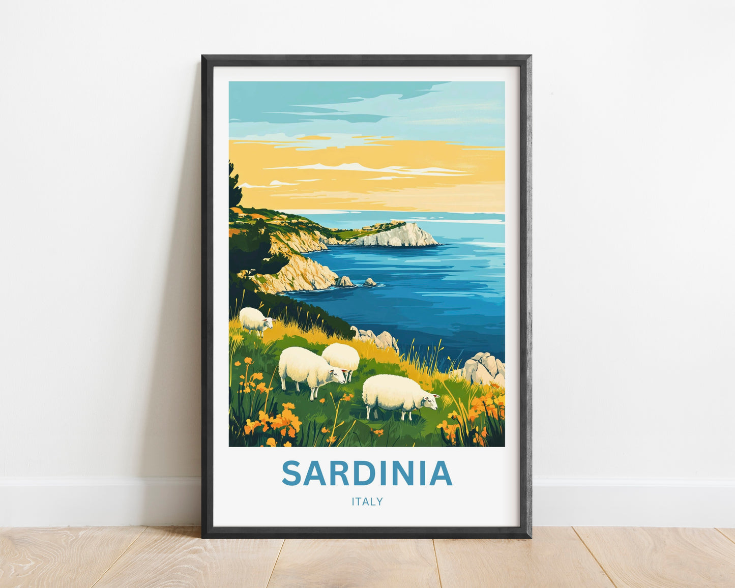 Sardinia Travel Poster - Pastoral Dreams of Sardinia
