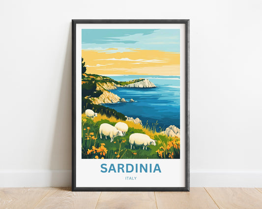 Sardinia Travel Poster - Pastoral Dreams of Sardinia