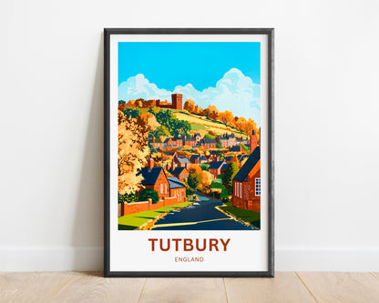 Tutbury Travel Poster - Quaint Streets & Timeless Beauty