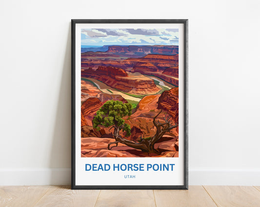Dead Horse Point Travel Poster - River Bend