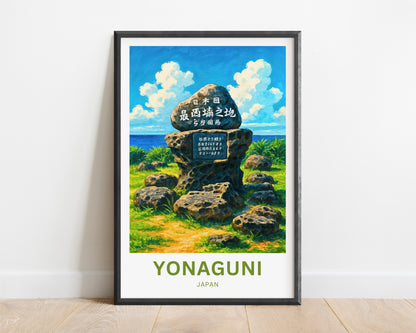 Yonaguni Travel Poster - Japan