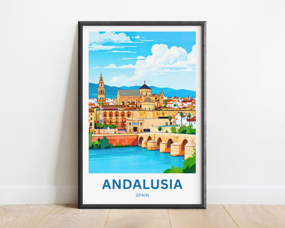 Andalusia Travel Poster - Mediterranean Spain