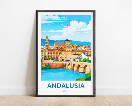 Andalusia Travel Poster - Mediterranean Spain