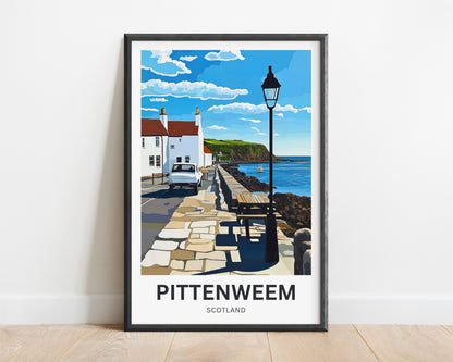 Pittenweem Travel Poster - Coastal Life