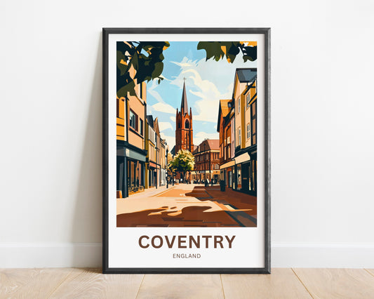 Coventry Travel Poster- Mesmerizing Street View