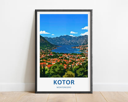 Kotor Travel Poster -   Adriatic Charm
