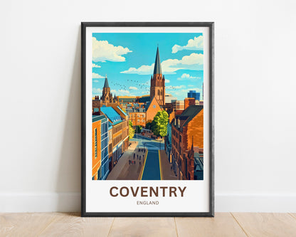 Coventry Travel Poster- City of Peace and Rebirth