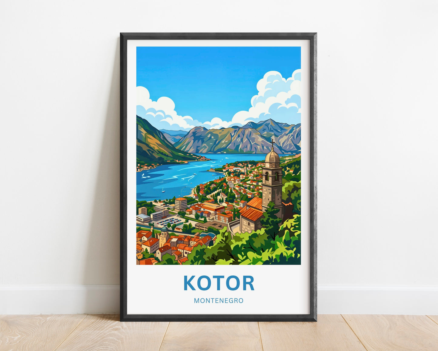 Kotor Travel Poster -   Iconic View