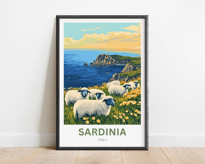 Sardinia Travel Poster - Heart of Sardinia