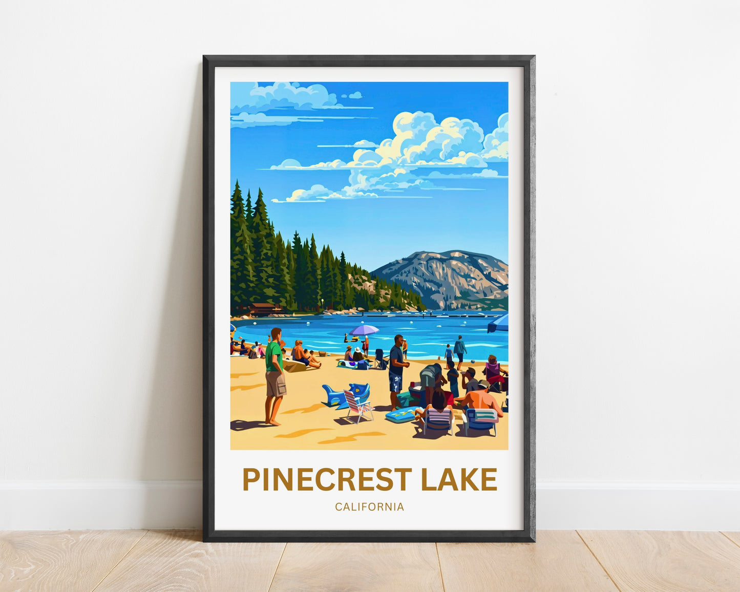 Pinecrest Lake Travel Poster - Summer Gateway