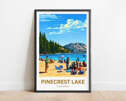 Pinecrest Lake Travel Poster - Summer Gateway