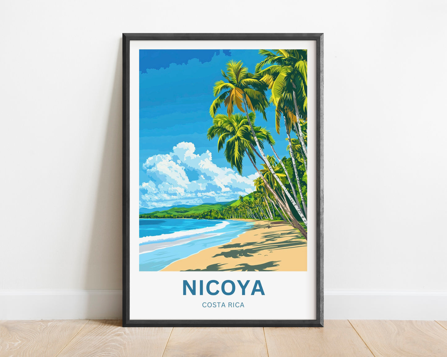 Nicoya Peninsula Travel Poster  - Blue Zone Paradise Costa Rica