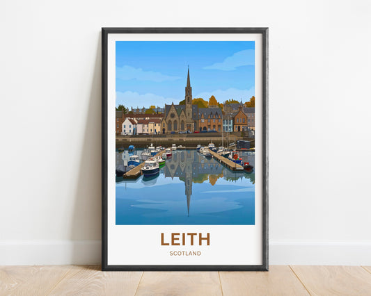 Leith, Waterfront Travel Poster