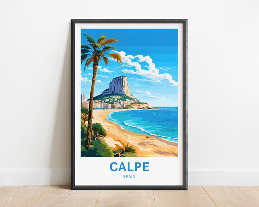 Calpe Travel Poster - Under the Watch of Peñón de Ifach