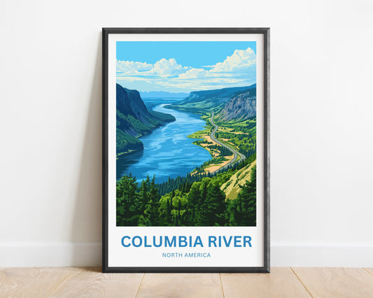 Columbia River Travel Poster- Washington