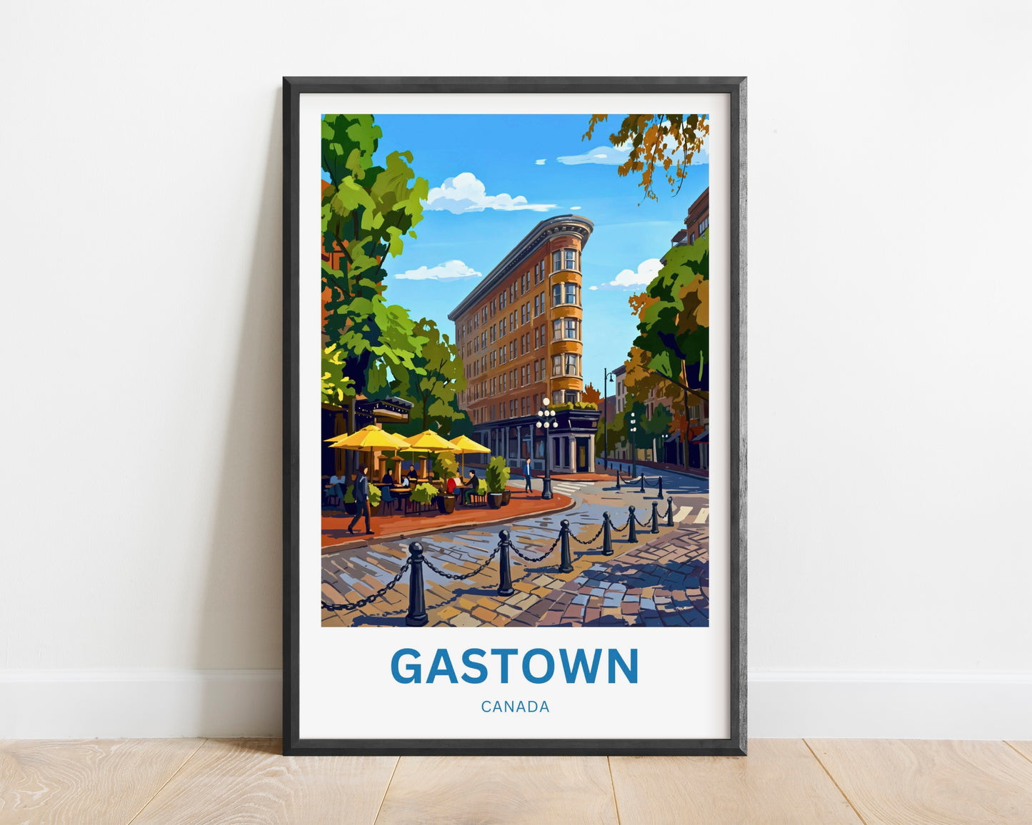 Gastown Travel Poster - Vancouver’s Old Town
