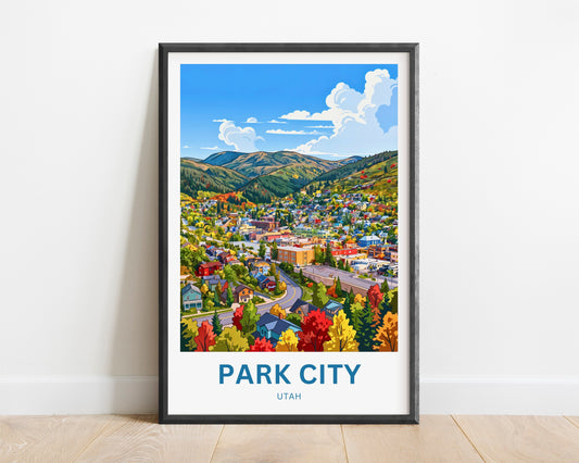 Park City Travel Poster