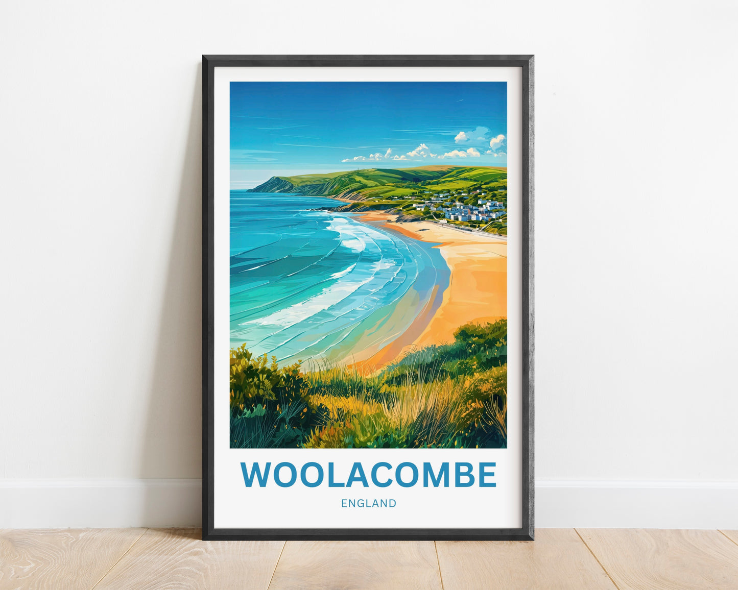 Woolacombe Travel Poster - Devon