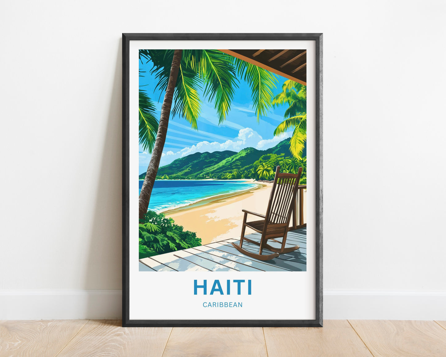 Haiti Travel Poster - Seaside Tranquility