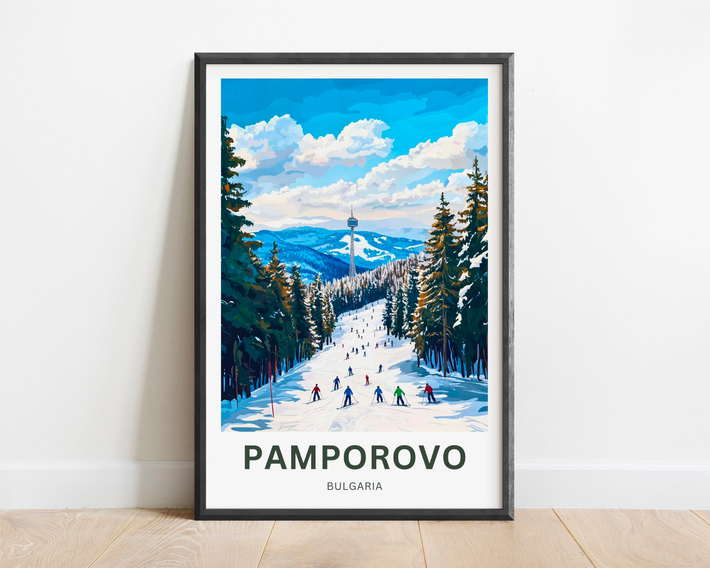 Pamporovo Travel Poster - Discover the Charm of Bulgaria Ski Resort