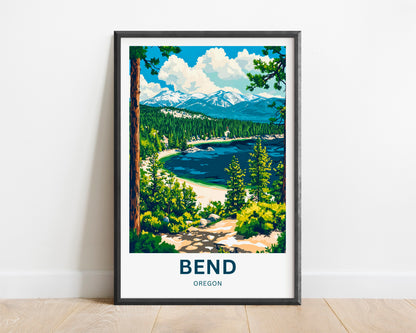 Bend Travel Poster