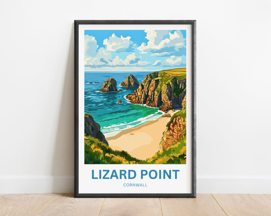 Lizard Point Travel Poster - Breathtaking Shores