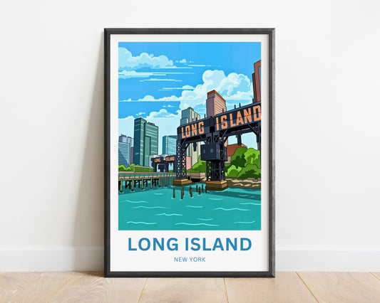Long Island Travel Poster -  New York City