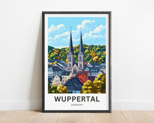 Wuppertal Travel Poster- Germany Urban Elegance