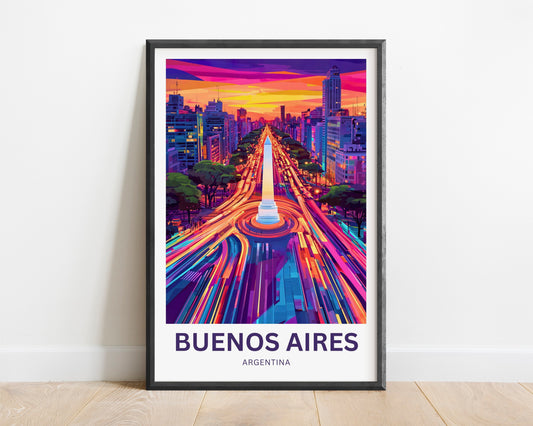 Buenos Aires Travel Poster - The Heart of Argentina