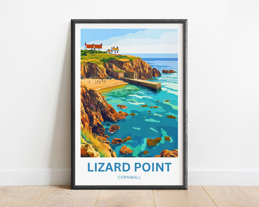 Lizard Point Travel Poster - Cornwall, England