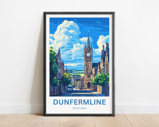 Dunfermline Travel Poster- Royal Roots of Dunfermline