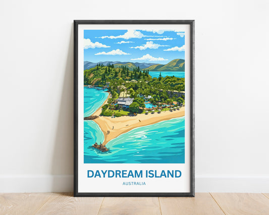 Daydream Island Travel Poster - Turquoise Waters
