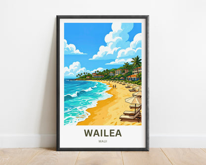 Wailea Travel Poster -  Maui Paradise