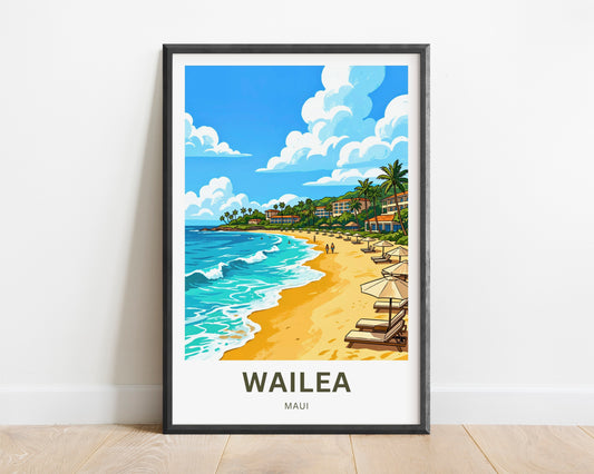 Wailea Travel Poster -  Maui Paradise