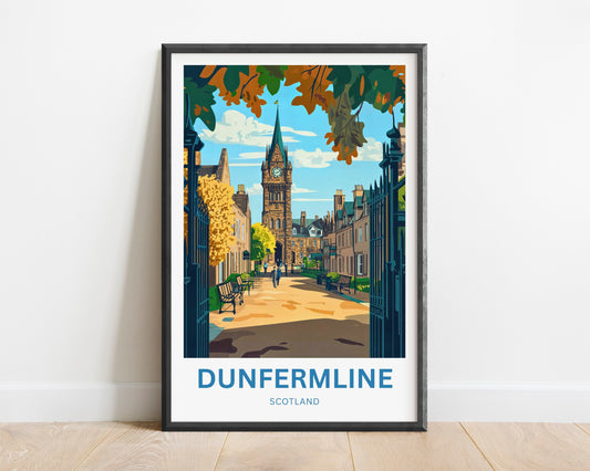 Dunfermline Travel Poster- Scotland’s Ancient Capital
