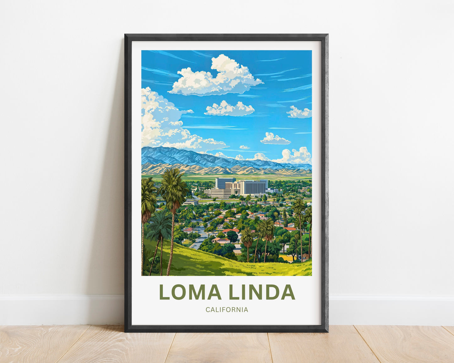 Loma Linda Travel Poster  - Captivating Urban View