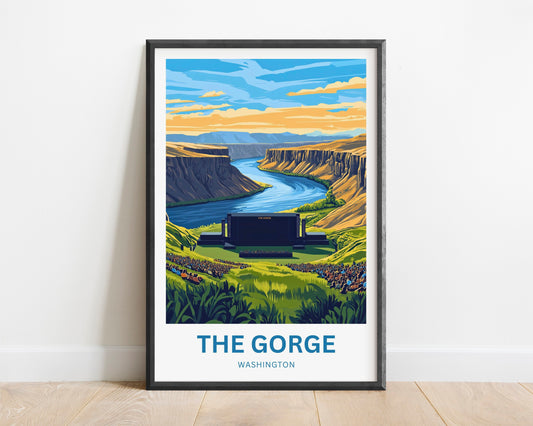 The Gorge Travel Poster- Washington State